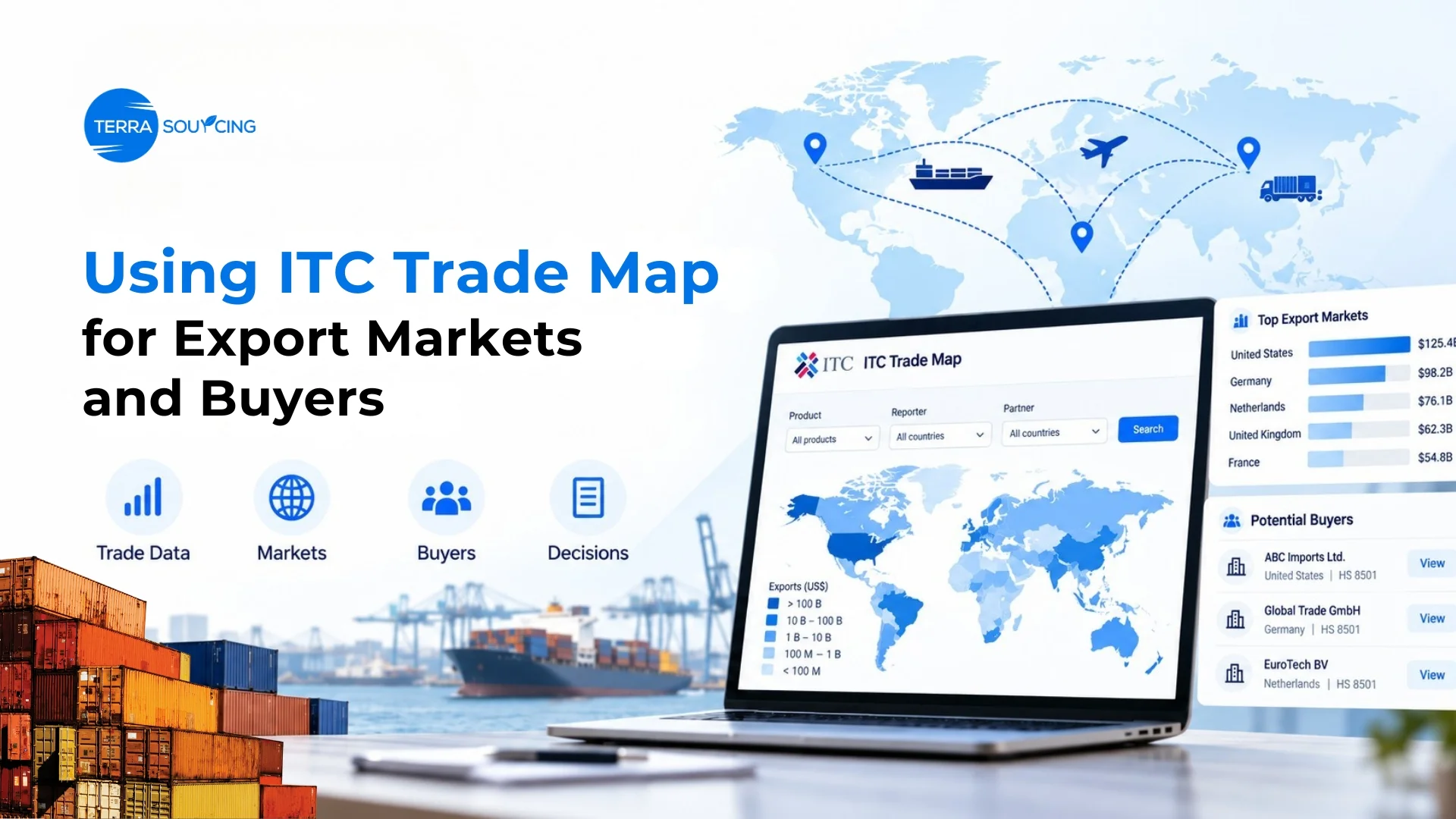 How to Use ITC Trade Map to Find Export Markets and Buyers